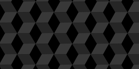 Abstract black and gray style minimal blank cubic. Geometric pattern illustration mosaic, square and triangle wallpaper.	