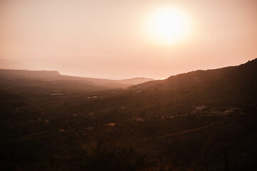 sunrise in the mountains
