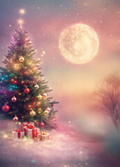 Happy new year christmas background