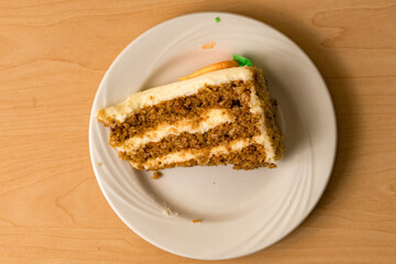 slice of carrot cake