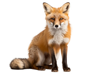 Adorable Fox in Soft Surroundings on a transparent background