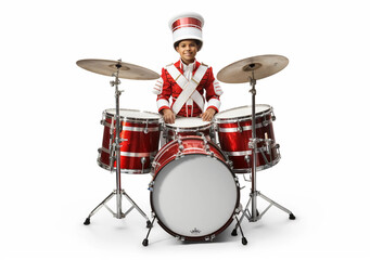 Fototapeta na wymiar drum, music, rock, percussion, drummer, instrument, drums, kit, jazz, set, band, musical,