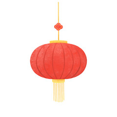 Red Chinese lamp