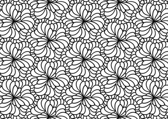 Abstract  pattern with blooming flowers and leaves.natural illustration with  flowers background.