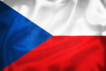 Grunge 3D illustration of Czechia flag