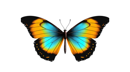 Fototapeta premium butterflies can fly Colorful butterflies on a clean background. spring and summer Isolated on a clear background, PNG file.