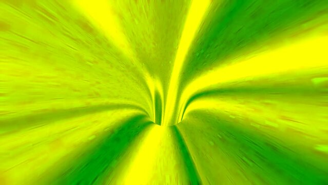 Stylish green loop animation. Abstract pattern, infinty tube, futuristic corridor, flying, moving forward.