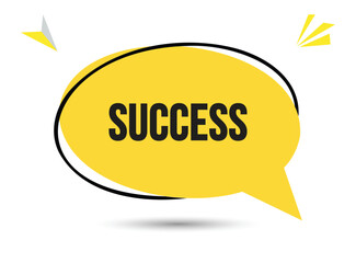 Success speech bubble text. Hi There on bright color for Sticker, Banner and Poster. vector illustration.