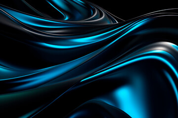 blue and black silk fabric background