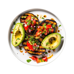 Grilled Avocado isolated on transparent background Remove png, Clipping Path, pen tool