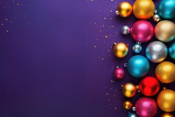 colorful christmas ball decoration illustration