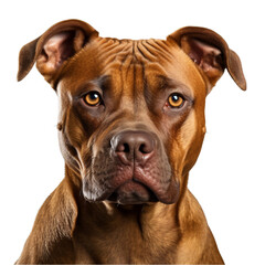 Close-Up Portrait of a Dog on a transparent background PNG