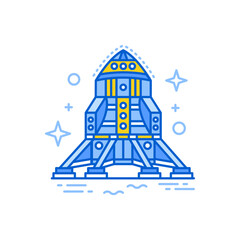 Lunar Lander Vector Illustration