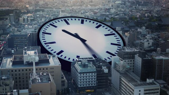 Clock spins fast speed rush hour traffic fast moving,Fast moving traffic drives time lapse clock moving fast light each subway lane