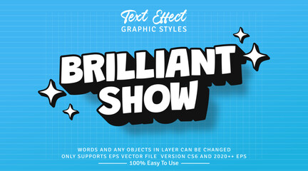 Brilliant Show 3d Text Style Effect