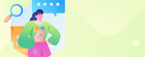 Business People Flat Vector Concept Operation Hand Drawn Illustration
