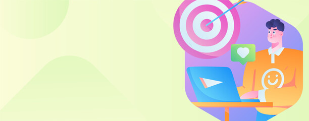 Business People Flat Vector Concept Operation Hand Drawn Illustration
