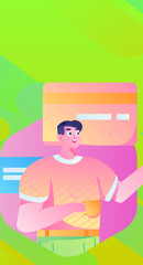 Business People Flat Vector Concept Operation Hand Drawn Illustration
