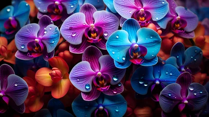 Fotobehang Moth orchid plant, orchids flower, orchids garden © microtech