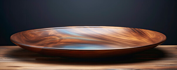 Wooden Bowl on Table