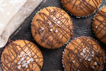 Salted caramel hot chocolate bomb.  Making hot chocolate bombs for gifts.