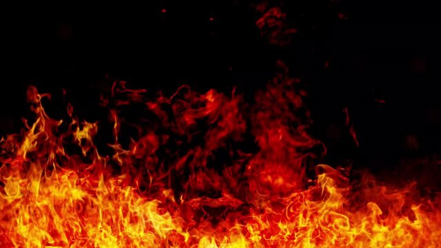 abstract background of burning flames