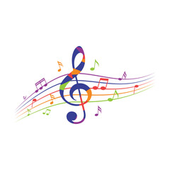 Musical Note Colorful
