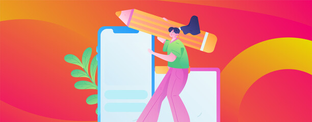 Business People Flat Vector Concept Operation Hand Drawn Illustration
