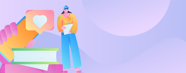 Business People Flat Vector Concept Operation Hand Drawn Illustration
