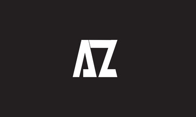 AZ, ZA , A ,Z, Abstract Letters Logo Monogram	 - obrazy, fototapety, plakaty