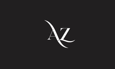 Fototapeta na wymiar AZ, ZA , A ,Z, Abstract Letters Logo Monogram 