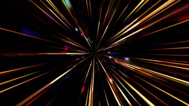 colorful light speed lines zoom abstract background