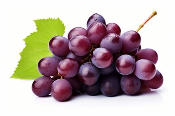 Grapes isolated on white or white background, Generative AI