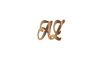 AZ, ZA , A ,Z, Abstract Letters Logo Monogram	