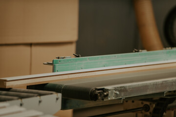 A state-of-the-art CNC machine in a modern wood processing facility showcases the seamless fusion...