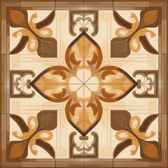 Picture of floor tile pattern wall tiles Home decoration pattern or ceiling.