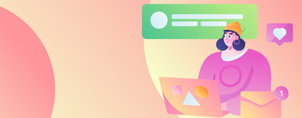 Business People Flat Vector Concept Operation Hand Drawn Illustration
