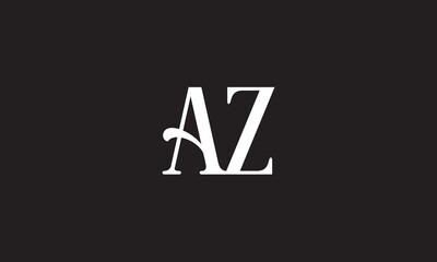 AZ, ZA , A ,Z, Abstract Letters Logo Monogram	
