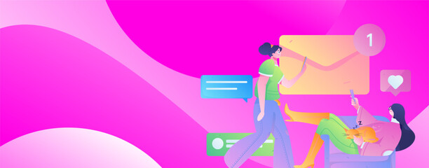 Business People Flat Vector Concept Operation Hand Drawn Illustration
