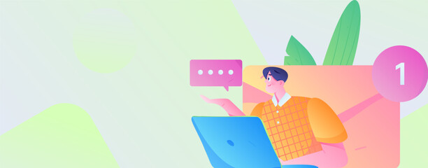 Business People Flat Vector Concept Operation Hand Drawn Illustration
