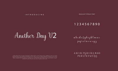 Elegant alphabet letters font and number. Classic Lettering Minimal Fashion Designs. Typography  Calligraphy modern serif fonts regular decorative vintage concept. vector illustration