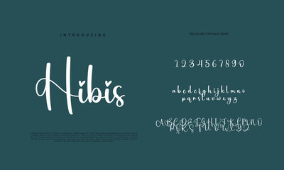 Obraz premium Elegant alphabet letters font and number. Classic Lettering Minimal Fashion Designs. Typography Calligraphy modern serif fonts regular decorative vintage concept. vector illustration