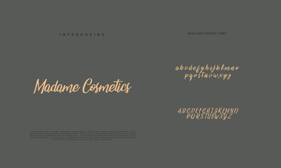 Elegant alphabet letters font and number. Classic Lettering Minimal Fashion Designs. Typography  Calligraphy modern serif fonts regular decorative vintage concept. vector illustration