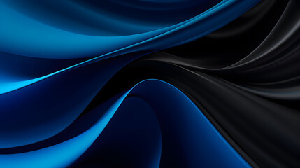 Fototapeta premium Blue and Black Abstract background