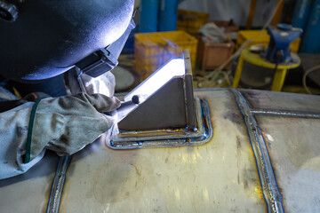 Repair pipe stainless argon welding