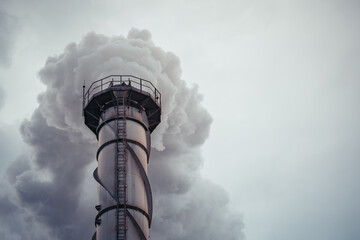 Multiple biomass power plant from cane pulp destroys smokestacks