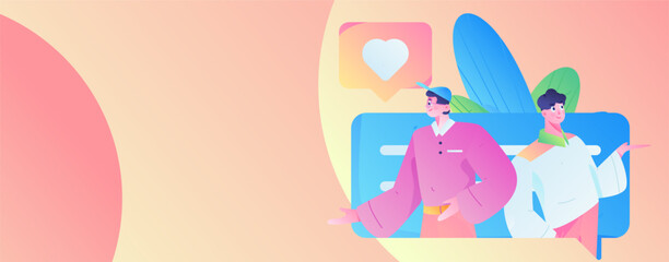 Business People Flat Vector Concept Operation Hand Drawn Illustration
