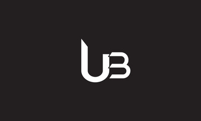 UB, UB, U, B Abstract Letters Logo Monogram	