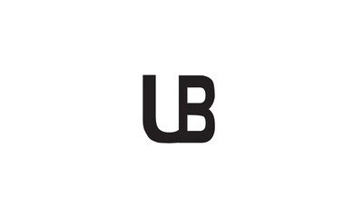 UB, UB, U, B Abstract Letters Logo Monogram	