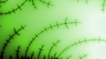 green pattern on a plain background